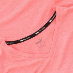 Puma Women's Favourite Heather Cat Training T-Shirt Georgia Peach Heather -Sporty Life Shop puma train fav heather cat tee georgia peach heather 51952624 4