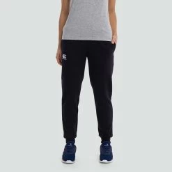 Canterbury Women's Tapered Cuffed Fleece Bottoms Black