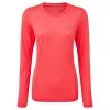Ronhill Women's Tech Long Sleeve T-Shirt Hot Pink Marl / Pewter -Sporty Life Shop rh 005179 wmns tech ls tee rh 00783 hot pink marlpewter front