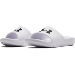 Under Armour Core PTH Sliders White / White / Black -Sporty Life Shop s7.3021286 100 pair