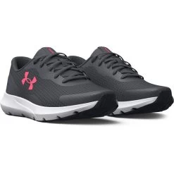 Under Armour Women's Surge 3 Running Shoes Pitch Grey / White / Cerise -Sporty Life Shop s7.3024894 103 pair