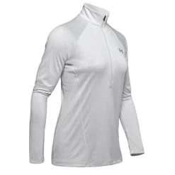 Under Armour Women's UA Tech™ Half Zip Twist Halo Grey / Metallic Silver -Sporty Life Shop s7.ps1320128 014 hf