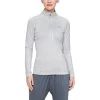 Under Armour Women's UA Tech™ Half Zip Twist Halo Grey / Metallic Silver -Sporty Life Shop s7.v5 1320128 014 fc main
