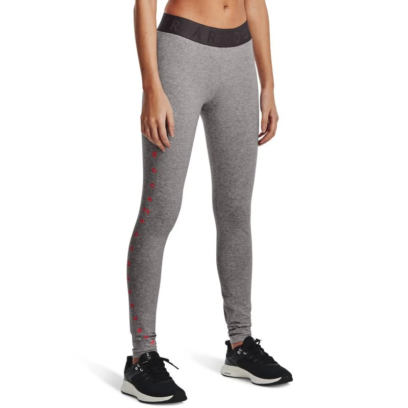 Under Armour Women's Favorite Graphic Legging Charcoal Light Heather / Black / Beta 3 Under Armour Women's Favorite Graphic Legging Charcoal Light Heather / Black / Beta