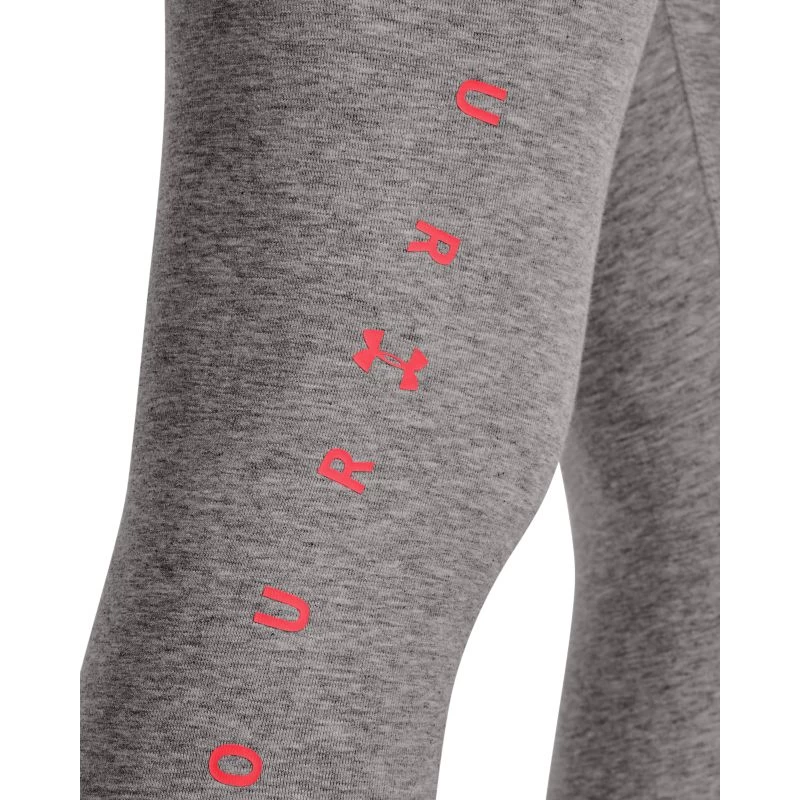 Under Armour Women's Favorite Graphic Legging Charcoal Light Heather / Black / Beta 6 Under Armour Women's Favorite Graphic Legging Charcoal Light Heather / Black / Beta - Image 4