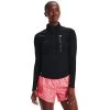 Under Armour Women's UA Speed Stride Attitude Half Zip Top Black / White / Reflective -Sporty Life Shop s7.v5 1356218 002 fc