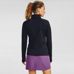 Under Armour Women's Storm Midlayer Half Zip Black / Black -Sporty Life Shop s7.v5 1356229 001 bc