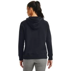 Under Armour Women's UA Rival Fleece HB Hoodie Black / White -Sporty Life Shop s7.v5 1356317 001 bc