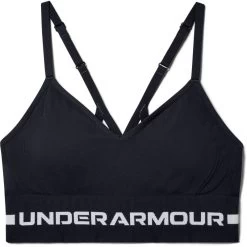 Under Armour Women's UA Seamless Sports Bra Black / Halo Gray -Sporty Life Shop s7.v5 1357719 001 ldf sl
