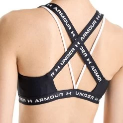 Under Armour Women's Cross Back Low Sports Bra Black / White -Sporty Life Shop s7.v5 1361033 001 bcadd kr
