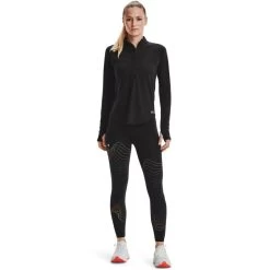 Under Armour Women's UA Streaker Run Half Zip Top Black / Reflective -Sporty Life Shop s7.v5 1361375 001 fsf