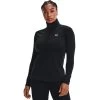 Under Armour Women's UA Authentics ColdGear® Quarter Zip Top Black / White -Sporty Life Shop s7.v5 1368699 001 fc