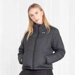 Women's Selena Boxy Puffer Jacket Black / Gold