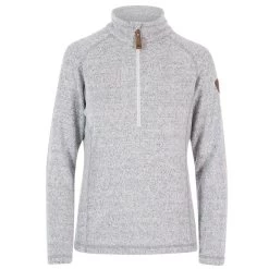 Trespass Women's Tenderness Half Zip Fleece Grey Marl 14 Trespass Women's Tenderness Half Zip Fleece Grey Marl -Sporty Life Shop tenderness faflcatr0001 grm a