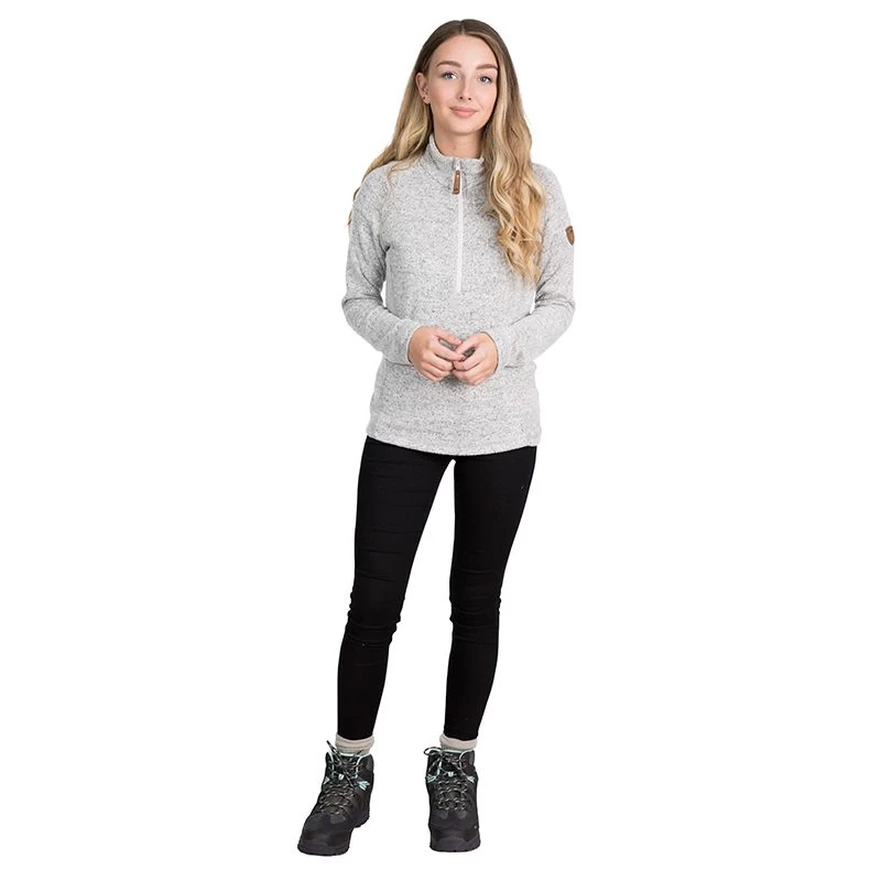 Trespass Women's Tenderness Half Zip Fleece Grey Marl 3 Trespass Women's Tenderness Half Zip Fleece Grey Marl