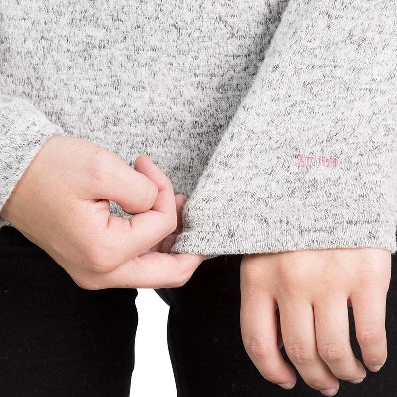 Trespass Women's Tenderness Half Zip Fleece Grey Marl 7 Trespass Women's Tenderness Half Zip Fleece Grey Marl - Image 5