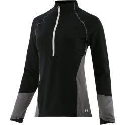 Under Armour Women's UA Cosy Half Zip Top Black / White