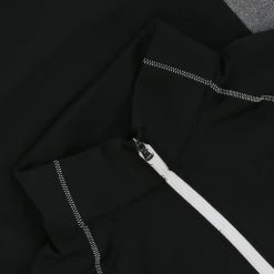 Under Armour Women's UA Cosy Half Zip Top Black / White -Sporty Life Shop ua womens cosy hz blk wht 1370199001s 4