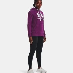 Under Armour Women's Rival Fleece Logo Hoodie Rivalry / White 11 Under Armour Women's Rival Fleece Logo Hoodie Rivalry / White -Sporty Life Shop v5 1356318 514 fsf