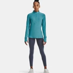 Under Armour Women's UA Qualifier Run 2.0 Half Zip Glacierblue / Glacier Blue / Reflective