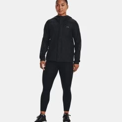 Under Armour Women's UA Stormproof Cloudstrike 2.0 Jacket Black / Pitch Grey -Sporty Life Shop v5 1374645 001 fsf