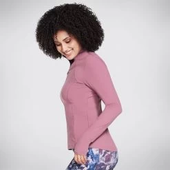 Skechers Women's Go Walk Mesh Jacket Dark Mauve -Sporty Life Shop w03ja158 dkmv c